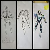 Mi Propio Personaje: Capitán Celestial en su fase perfecta. Drawing project by Mathew Moreira Correa - 05.24.2019