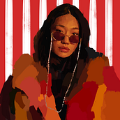 Peggy Gou's Vinyl Redesign . Un proyecto de Diseño gráfico, Ilustración tradicional e Ilustración digital de Alex Linares - 25.04.2019