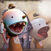 S/T. 3D, Street Art, Fine Arts, 3D Character Design, Sculpture, Digital Illustration, and 3D Modeling project by Ismael Arcani - 05.26.2019