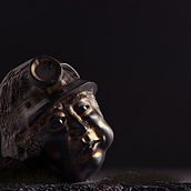 Minero Pulmón de metal. 3D, Fine Arts, Sculpture, and 3D Modeling project by Ismael Arcani - 05.25.2019