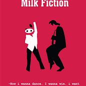 Cartel Milk Fiction. Un proyecto de Cine y Diseño de carteles de Carmen Caballero- Bonald Ruiz - 28.05.2019