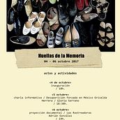 Cartel Huellas de la memoria. Poster Design project by Jesús Burrola - 09.01.2017