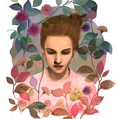 Naturaleza femenina . Pencil Drawing, Artistic Drawing, Portrait Drawing, Traditional illustration, and Digital Illustration project by Alicia Poveda - 05.31.2019