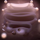Golgi Aparatus. 3d Science visualization. 3D, Animation, Concept Art, and 3D Modeling project by Sonia Juan Rubio - 06.01.2019