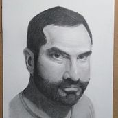 Mi Proyecto del curso: Retrato realista con lápiz de grafito. Un proyecto de Dibujo de Retrato de arq_guevaracubas - 03.06.2019