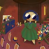 Ilustración digital para cuentos infantiles "Alicia en el país de las maravillas". Children's Illustration project by María Florencia Evdemon - 06.04.2019