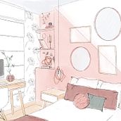 Proyecto Gabriela González : Iniciación al diseño de interiores. Interior Design project by Gabriela González Sarmiento - 06.13.2019
