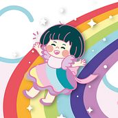 Póster, muñeca recortable y decoraciones para una fiesta de cumpleaños. Children's Illustration project by Laura Gómez - 05.12.2019