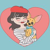 Diseño de personaje.. Un progetto di Character design, Illustrazione tradizionale, Illustrazione digitale, Illustrazione vettoriale e Social media di Idaly Guerrero - 01.03.2019