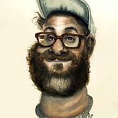 Mi Proyecto del curso: Caricatura en acuarela para maqueta. Desenho de retrato, e Pintura em aquarela projeto de Neil MacDonald - 14.06.2019