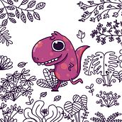 Jelousaurios. Ilustração infantil projeto de MODO Felipe Muñoz - 16.02.2019