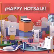 Luuna Hot Sale. Un proyecto de 3D, Animación 3D, Br, ing e Identidad, Dirección de arte, Diseño gráfico, Modelado 3D y Motion Graphics de Misa Urban - 17.06.2019