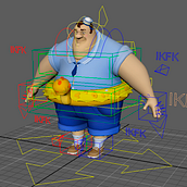 Mi Proyecto del curso: Introducción al rigging para animación. Un progetto di Cinema, video e TV, 3D, Animazione di personaggi e Animazione 3D di Dani Carco - 18.06.2019