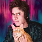 Mi Proyecto del curso: Técnicas digitales de retrato ilustrado. Digital Illustration project by Miguel Brito Torres - 06.19.2019