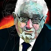 Ilustración de Henry Kissinger para The Washington Post. Traditional illustration project by Alvaro Tapia Hidalgo - 09.07.2014