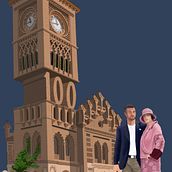 'Un viaje centenario' en homenaje a los 100 años que cumple la estación de Toledo.. Digital Illustration project by Fco Javier Marcos Zamora - 06.19.2019