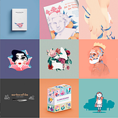Mi Proyecto del curso: Claves para crear un portafolio de ilustración profesional. Un proyecto de Br, ing e Identidad, Diseño gráfico, Diseño Web, Gestión del Portafolio e Ilustración tradicional de Lobo Sánchez - 20.06.2019