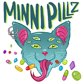 Minni Pillz. Design, Traditional illustration, and Marketing project by Sergio González Pardo - 06.20.2019