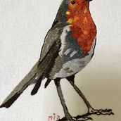 Mi petirojo bello. Embroider project by malui1967 - 06.24.2019