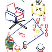 MY BARRIO x unamesa. Fine Arts, Drawing, Artistic Drawing, Design, Interior Design, and Traditional illustration project by Elena López Lanzarote - 06.21.2019
