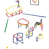 TODO EN SU SITIO. Fine Arts, Drawing, Artistic Drawing, Design, Interior Design, and Traditional illustration project by Elena López Lanzarote - 06.21.2019