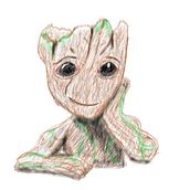 Groot. Drawing project by Francisco Javier Saorín - 06.23.2019