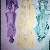 Glass movie poster with coloured pens. Drawing, and Painting project by Erika Portillo - 01.26.2019