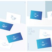 GO FUND ME. Br, ing, Identit, Design, Logo Design, Graphic Design, Digital Illustration, and Vector Illustration project by Patricia Gil - 06.28.2019
