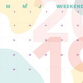 CALENDARIOS. Graphic Design project by Patricia Gil - 06.28.2019