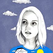 Mi Proyecto del curso: Retrato con lápiz, técnicas de color y Photoshop . % Hayrton Martinez Sanchez tarafından hazırlanan Kalem Çizimi projesi - 06.28.2019