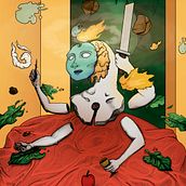 Mayor Arcana Tarot del realismo mágico . Traditional illustration, and Digital Illustration project by Jesús Villegas - 04.14.2019