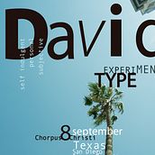 David Carson_Cartel academico experimental. Projekt z dziedziny Kreat i wność użytkownika Alfredo Aspajo Reguera - 03.07.2019