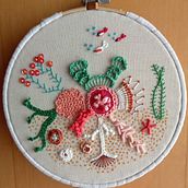 Mi Proyecto del curso: Técnicas avanzadas de bordado: puntadas y composiciones con volumen. Embroider project by Núria Roch - 07.11.2019