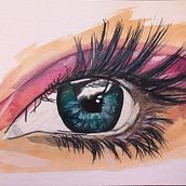 Mantén el ojo sencillo . Arte plastice și Desen realist de Tina - 07.05.2019