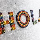 Mi Proyecto del curso: Letras bordadas: el hilo como herramienta gráfica. Bordado projeto de Marina Ramoneda - 05.07.2019