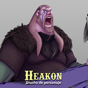 Haakon el vikingo: Character design: creación de personajes 2D Ein Projekt aus dem Bereich Design von Figuren von Oscar Cruz - 04.07.2019