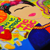 Homenaje a Frida Kahlo. Graphic Design, Traditional illustration, and Painting project by alevalee - 07.08.2019