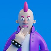 Punkie. 3D project by Eduardo Medina - 07.08.2019