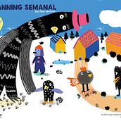 Mi planning semanal. Fine Arts, Traditional illustration, and Digital Illustration project by Pilar Serrano - 12.01.2018