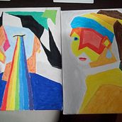 Cuadros (watercolour y acrílico). Painting project by Jacobo León - 07.09.2019