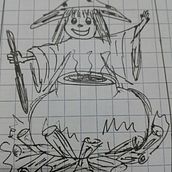 Tanna ¡Qué bruja tan poco bruja!. Traditional illustration project by quintanilla_cb - 07.19.2019
