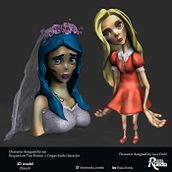 Emily y Luce - Mi Proyecto del curso: Modelado de personajes en 3D. Un proyecto de 3D, Animación 3D, Diseño de personajes, Diseño de personajes 3D y Modelado 3D de Diana Rueda - 12.07.2019