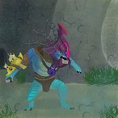 Fan art Slark Dota 2 . Artistic Drawing project by Luis Gonzaga - 07.12.2019