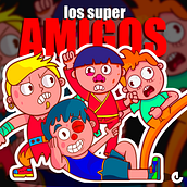 LOS SUPER AMIGOS. Character Design, Traditional illustration, and Vector Illustration project by Eddi Alvarez - 07.14.2019