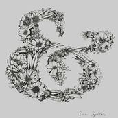 Ampersand floral. Artes plásticas, Design gráfico, Ilustração tradicional, Lettering, e Tipografia projeto de Daniela Galliski - 10.06.2018