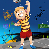 ¡Felices fiestas!. Un proyecto de Concept Art, Dibujo artístico, Diseño de personajes, Ilustración tradicional, Ilustración digital e Ilustración infantil de José Rodríguez - 16.07.2019