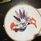 Mi gallo . Embroider project by Ana Machado - 07.16.2019