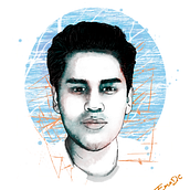 mi retrato . Graphic Design project by emaducas97 - 07.17.2019