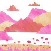 Día en la montaña. Traditional illustration project by nagore.aramburu - 07.17.2019