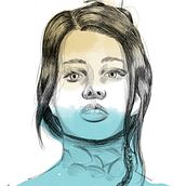 proyecto  de retrato tematica verano . % Francisco Fleitas Guerra tarafından hazırlanan Geleneksel illüstras, Ve on projesi - 07.17.2019